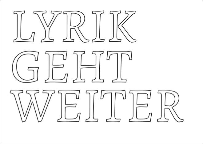 LYRIK GEHT WEITER - 30 Jahre Black Ink