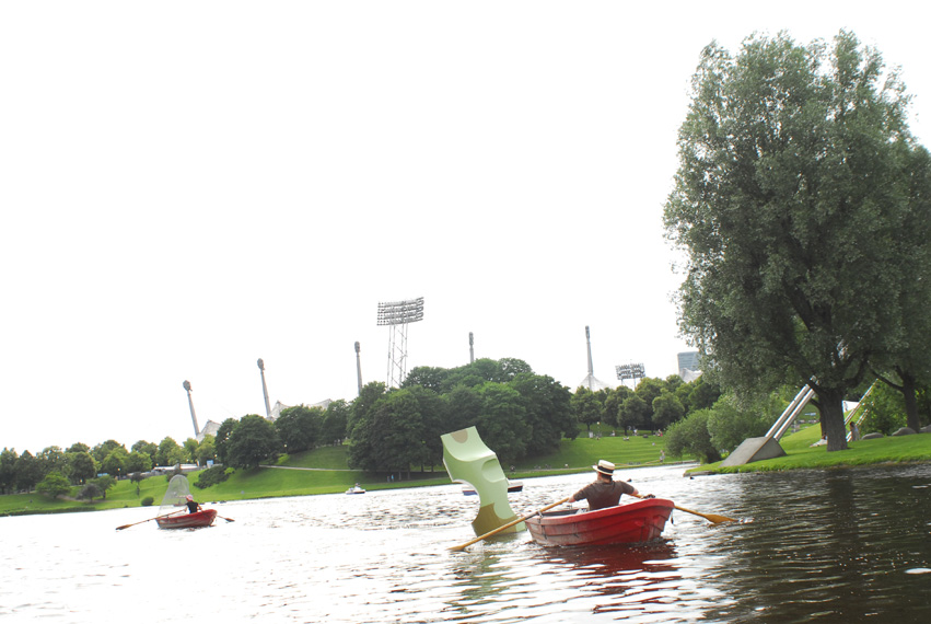 Die erste M&uuml;nchner See-Triennale f&uuml;r Performance-Kunst: Wolfgang Stehle