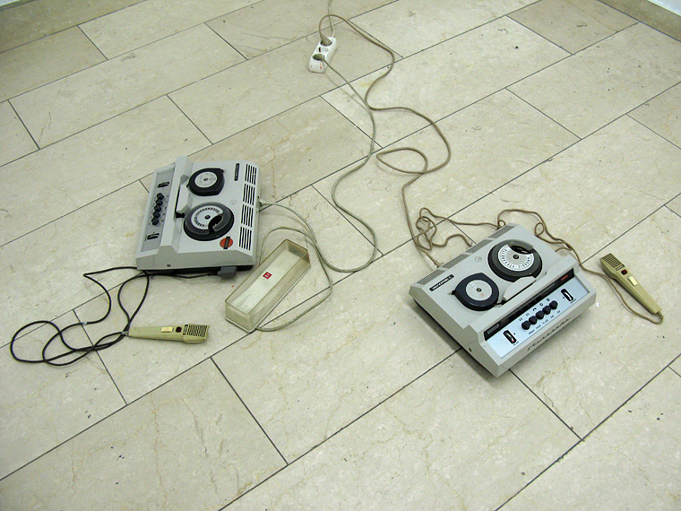 Nikolai Vogel: Gro&szlig;e ungeordnete Aufz&auml;hlung (Detail): Stenoretten Duett